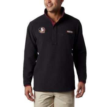Columbia Pullover Heren, Collegiate PFG Harborside Fleece - Florida State Zwart, 81CHTPDKA